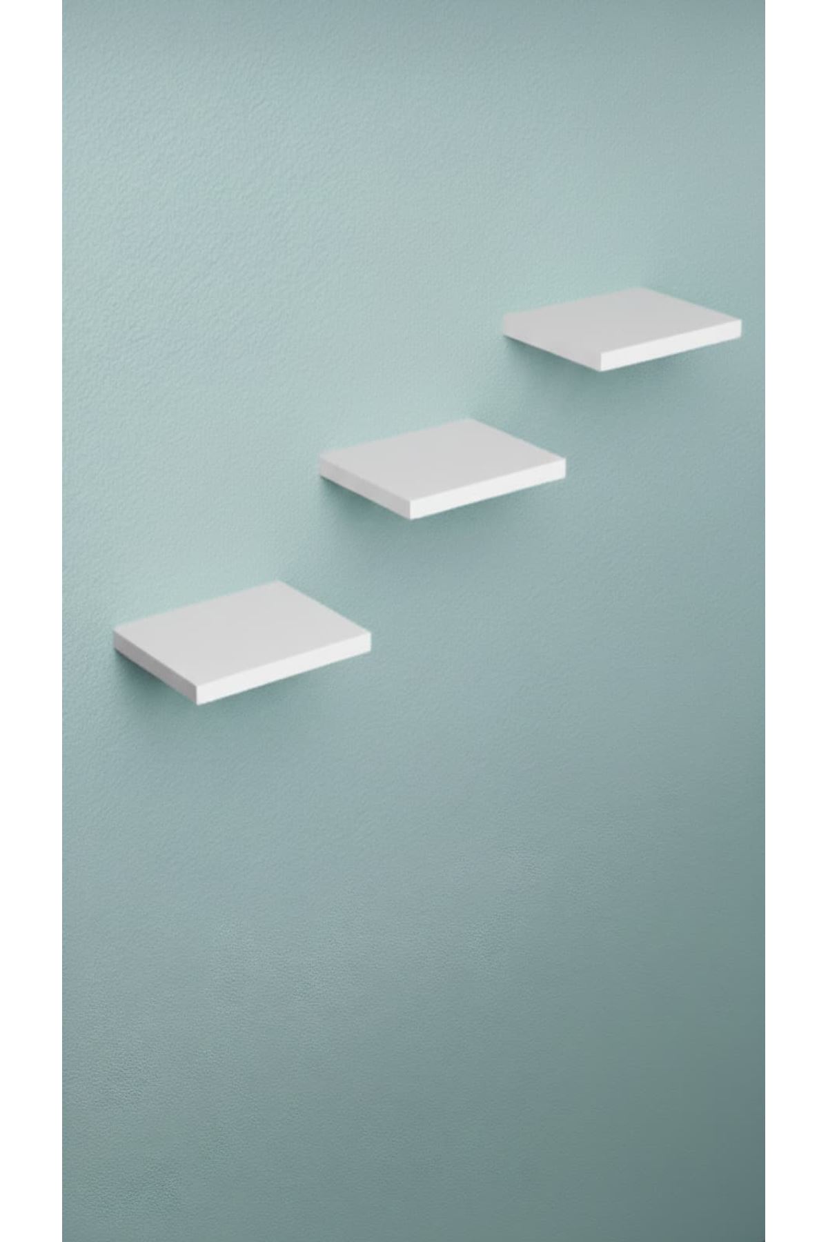 Dekoratif Duvar Rafı 3'LÜ  Kare 15 X 15 