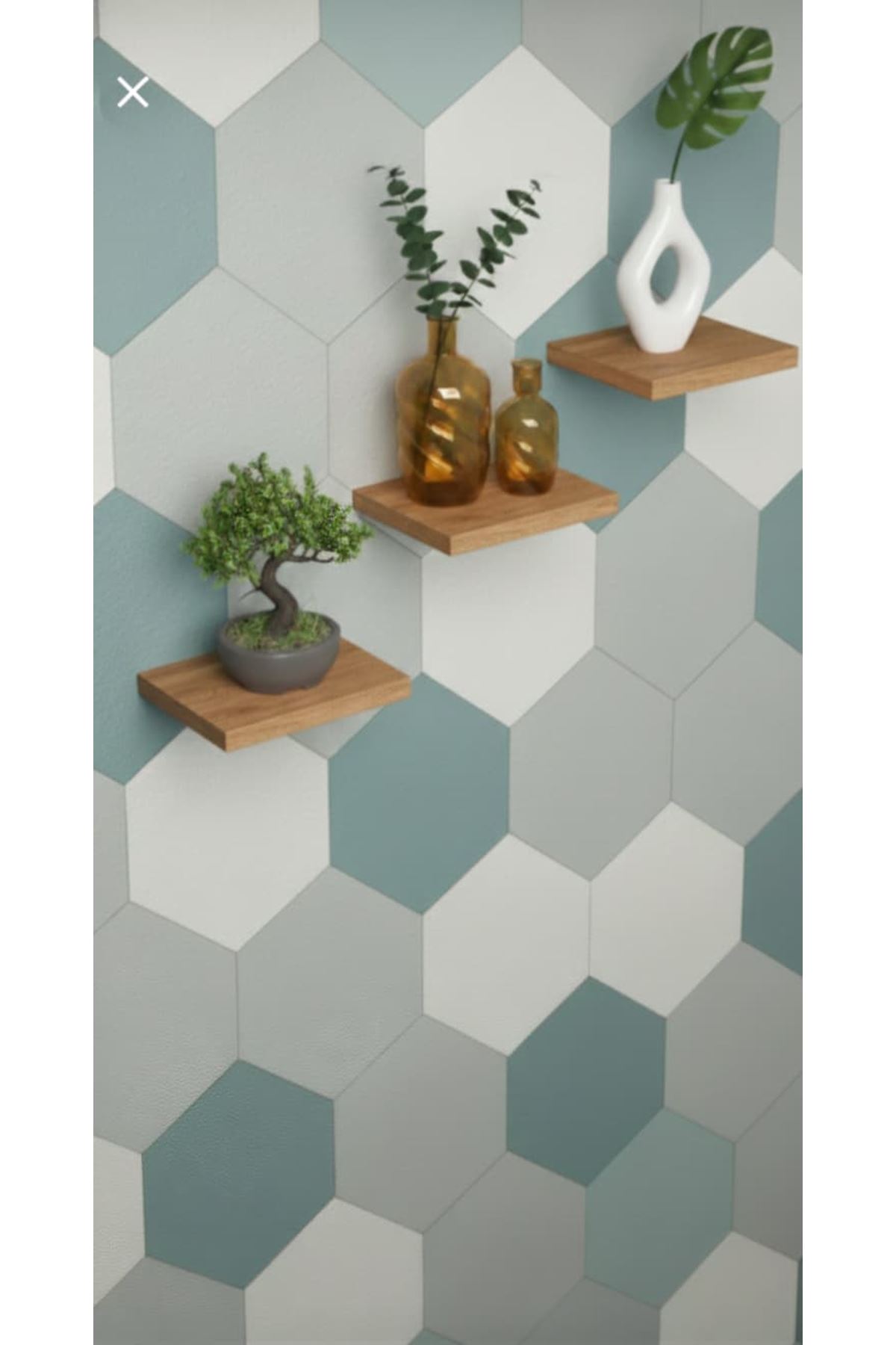 Barok Uçan Duvar Rafı Set Gizli Raf