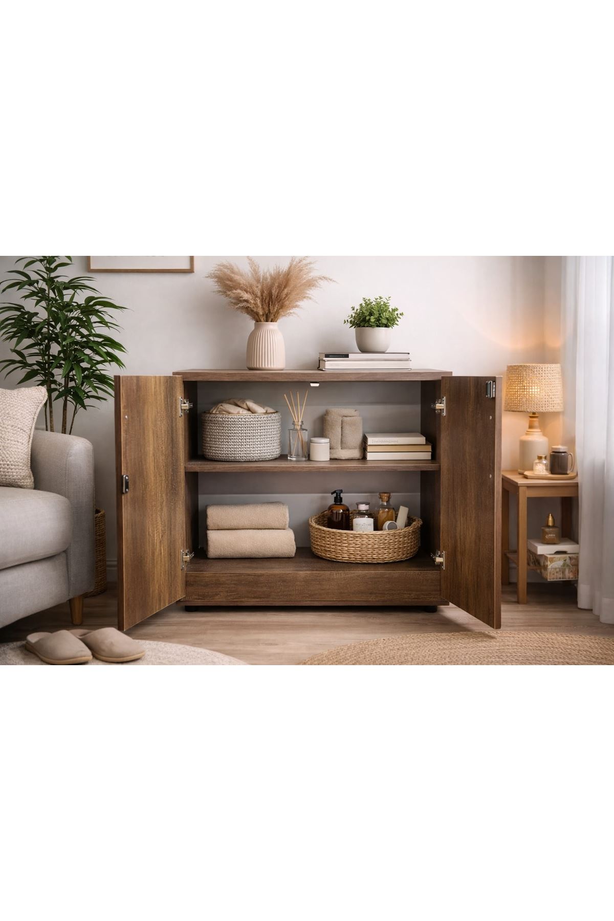 2 KAPAKLI ÇOK AMAÇLI DOLAP - DOSYA DOLABI 