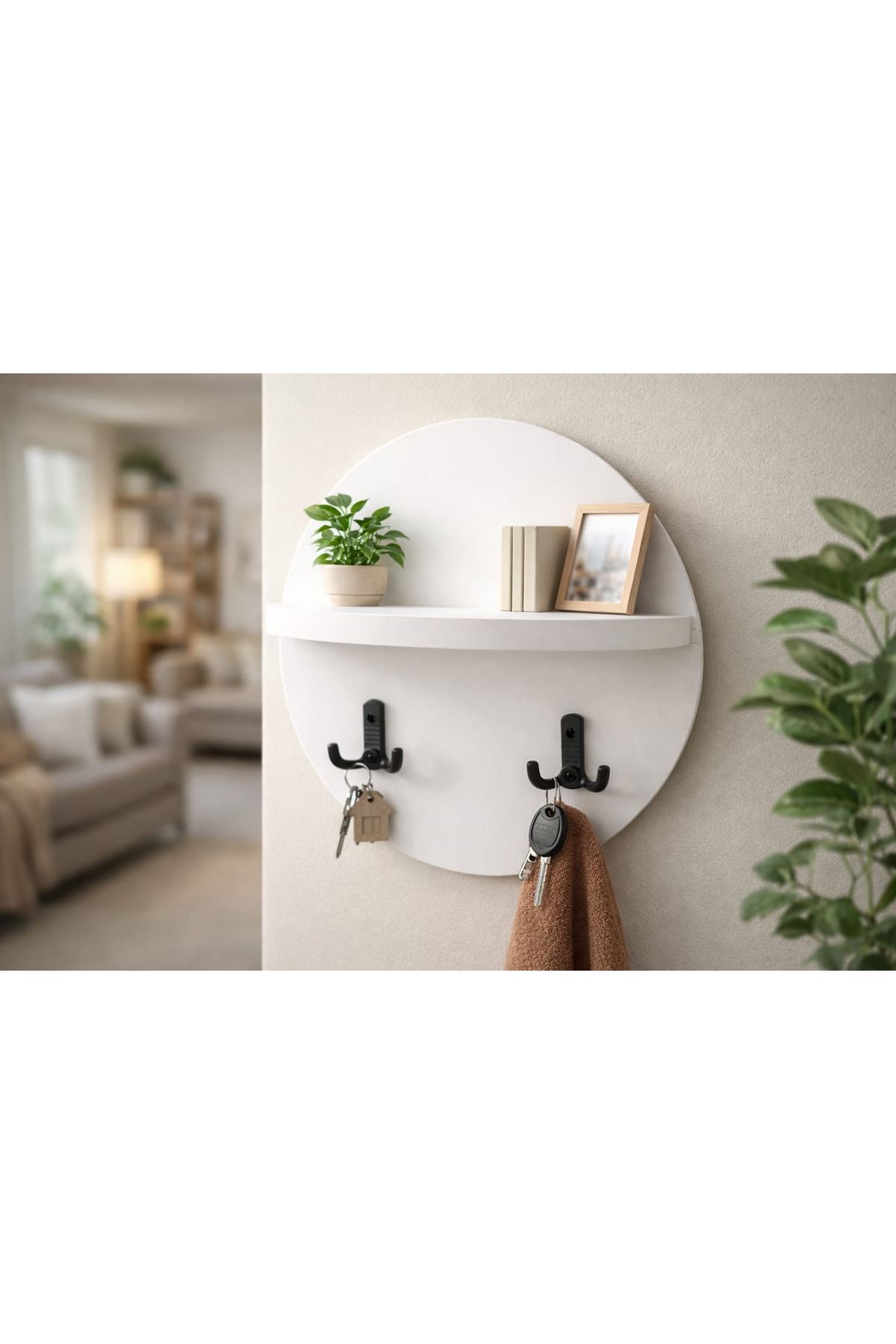 Raflı duvar askılığı 30 CM 