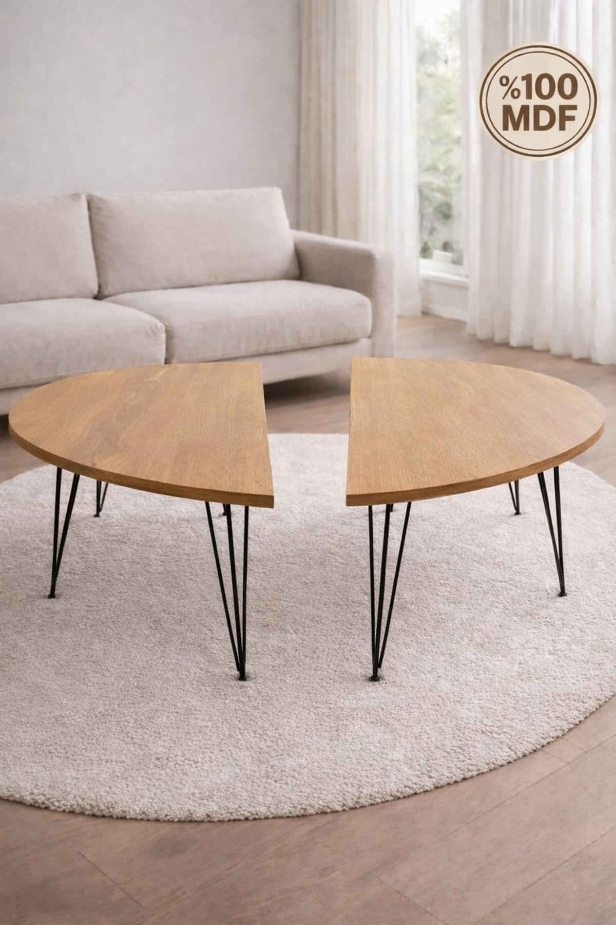 MUTFAK - BALKON SEHPASI (Afrika Ceviz)  Metal Tel Ayak 