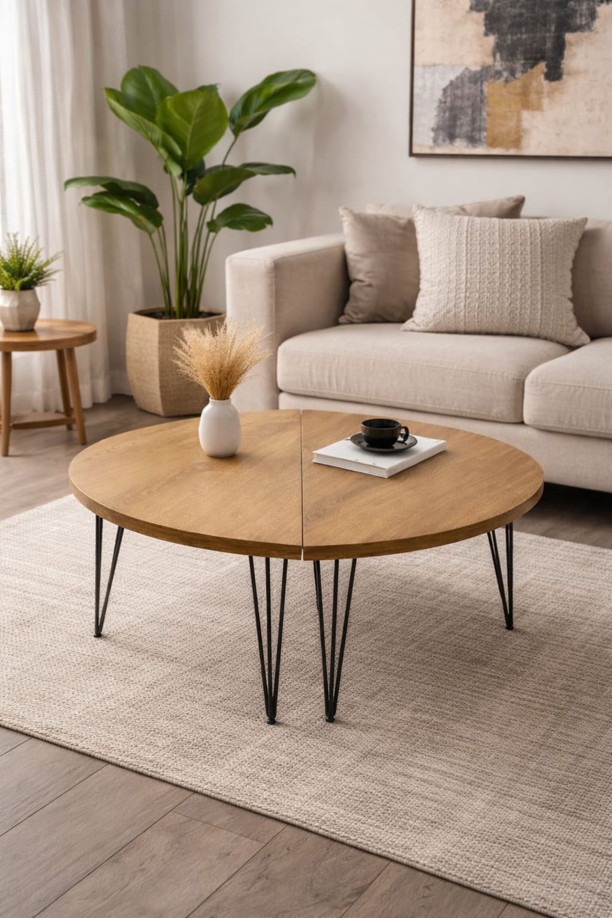 MUTFAK - BALKON SEHPASI (Afrika Ceviz)  Metal Tel Ayak 