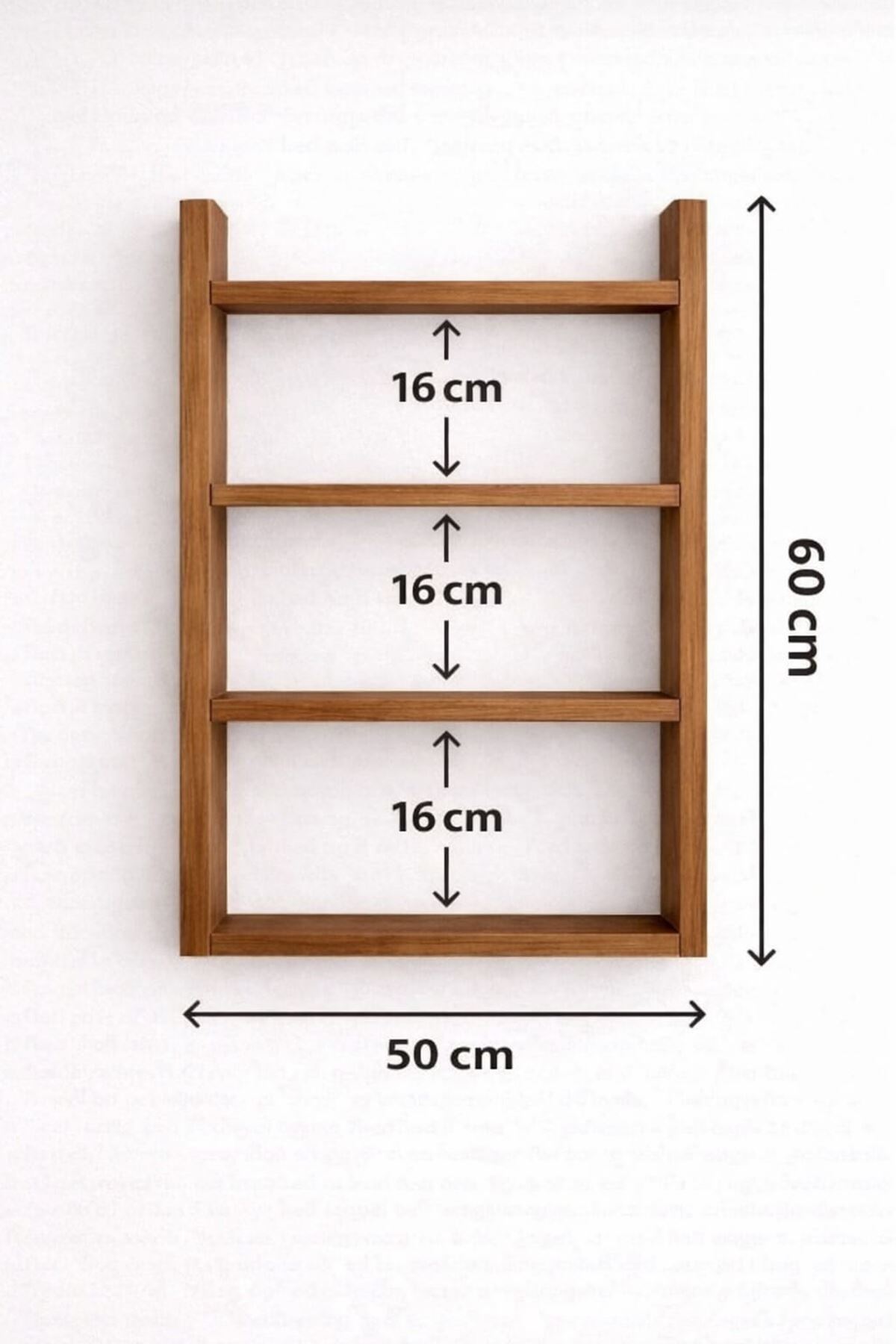 4'lü Duvar Rafı-Mutfak-Çok Amaçlı Raf-Barok
