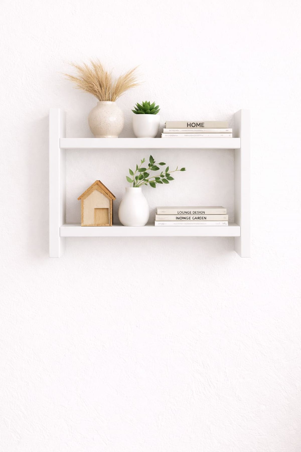 2'Lİ Duvar Rafı-Mutfak-Çok Amaçlı Raf-Beyaz