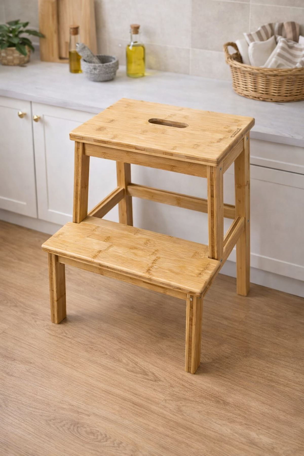 Mutfak Tabure Merdiven BAMBU