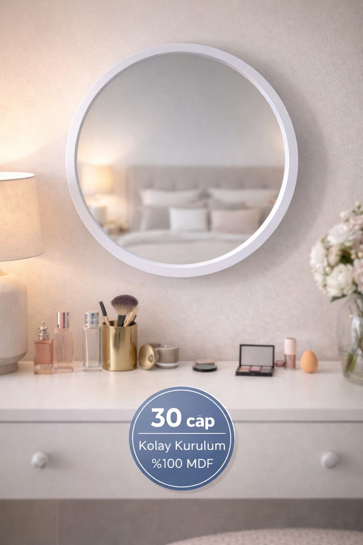 1 Mm Gümüş Renkli Yapışkanlı Aynalı- - Makyaj Aynası