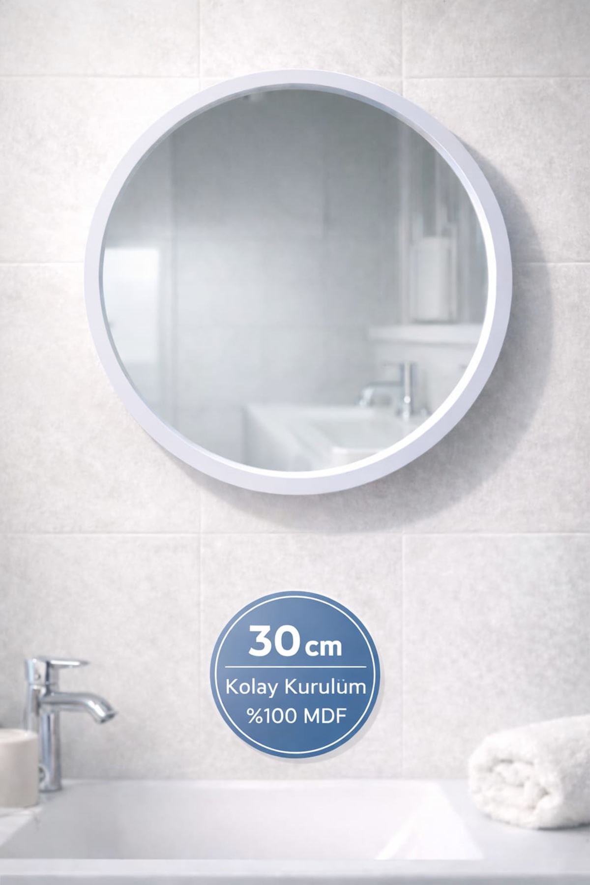 1 Mm Gümüş Renkli Yapışkanlı Aynalı- - Makyaj Aynası