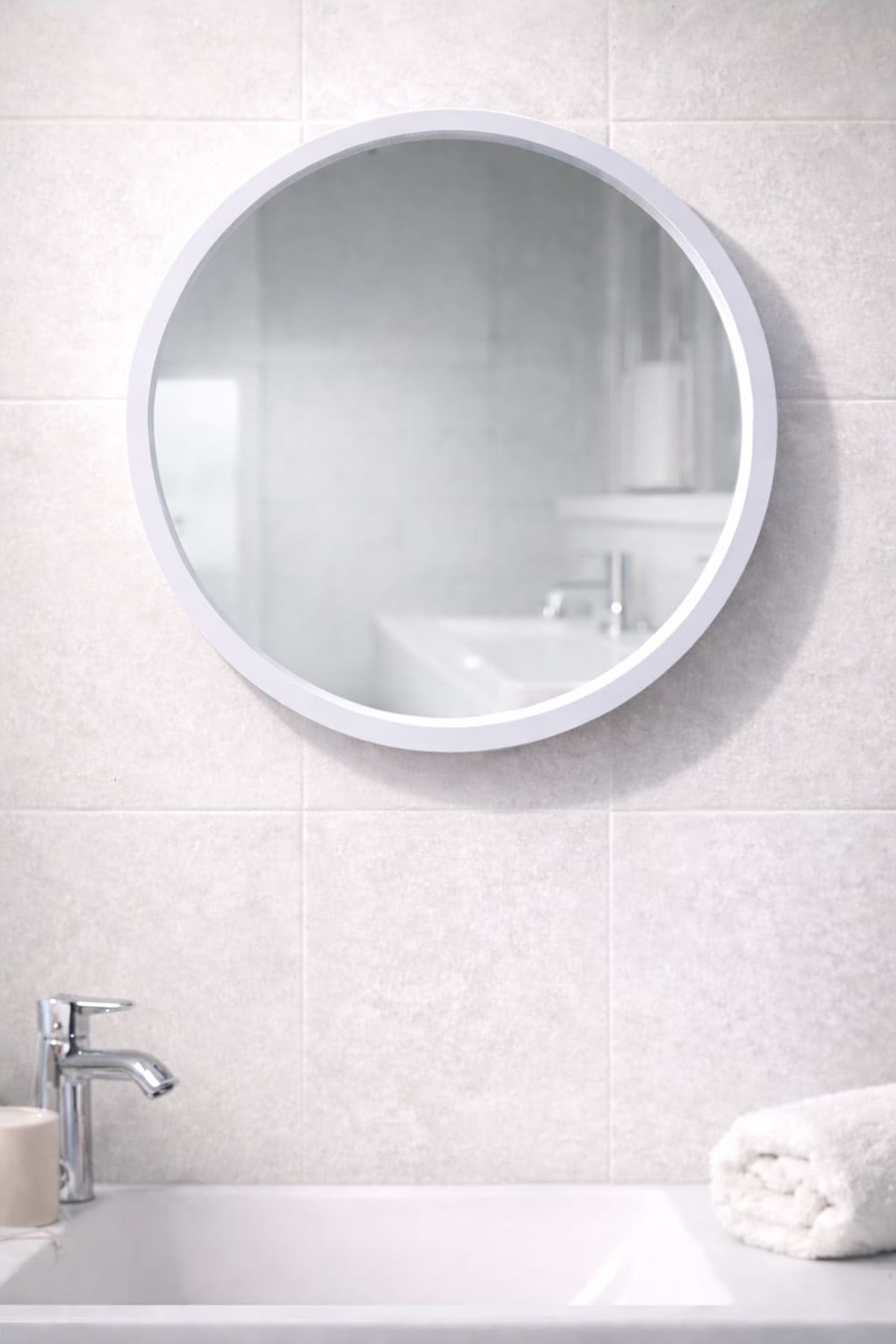 1 Mm Gümüş Renkli Yapışkanlı Aynalı- - Makyaj Aynası