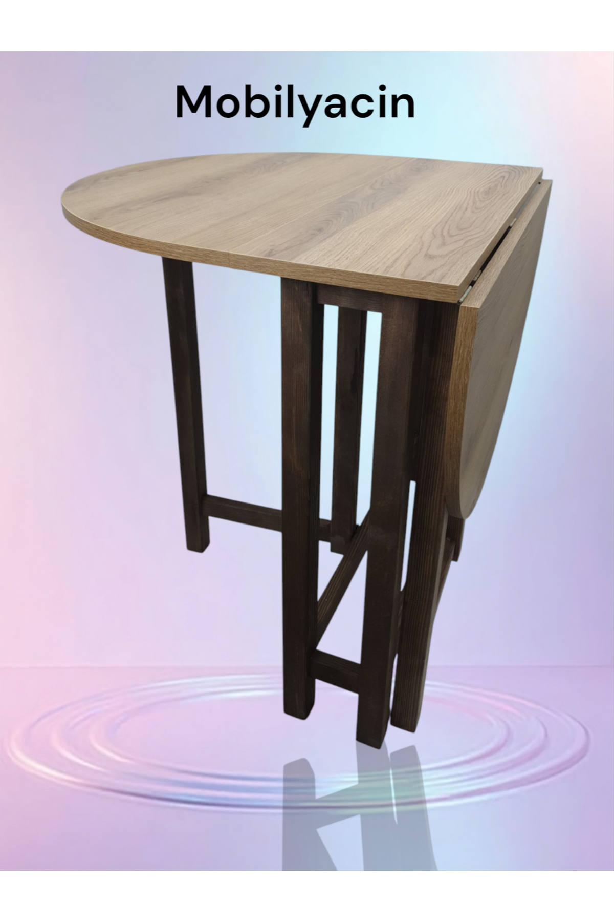 Katlanır Kanatlı Masa Yemek Masası Çalışma Masası Mutfak Masası A.Ceviz