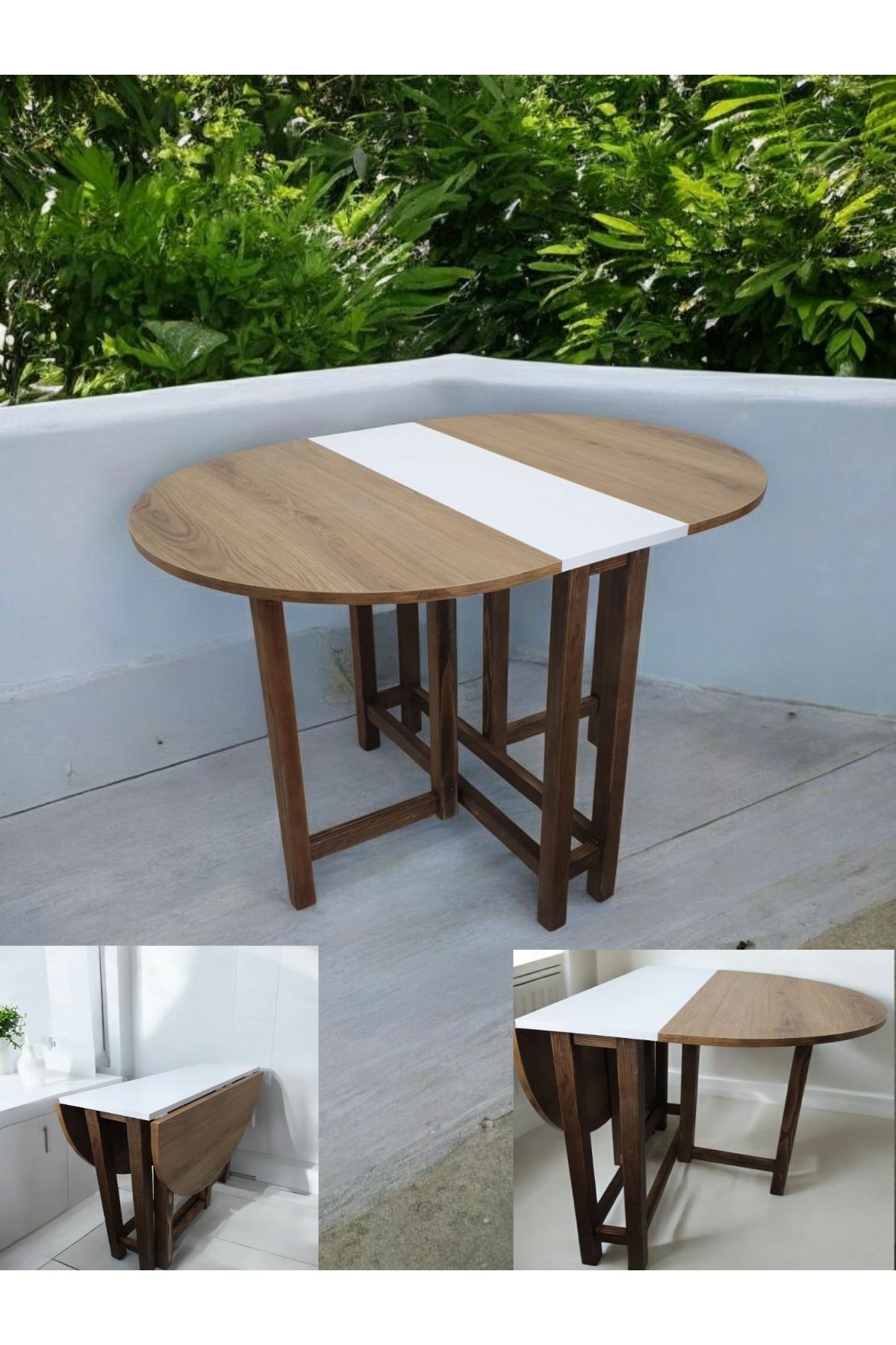 Katlanır Kanatlı Masa Yemek Masası Çalışma Masası Mutfak Masası Çok Renkli