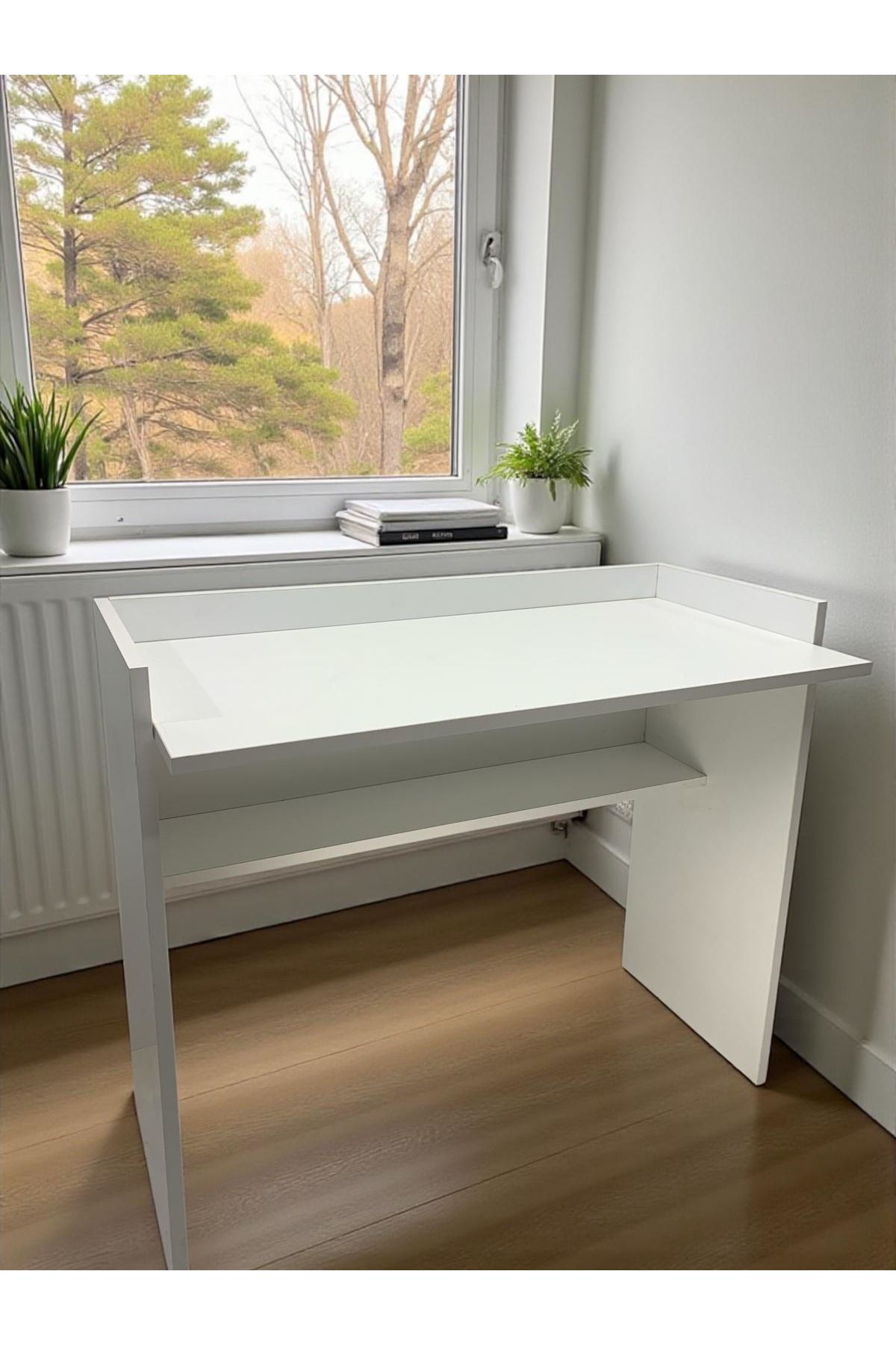 Çalışma Masası Bilgisayar Masası Ofis Ders Yemek Masası Beyaz