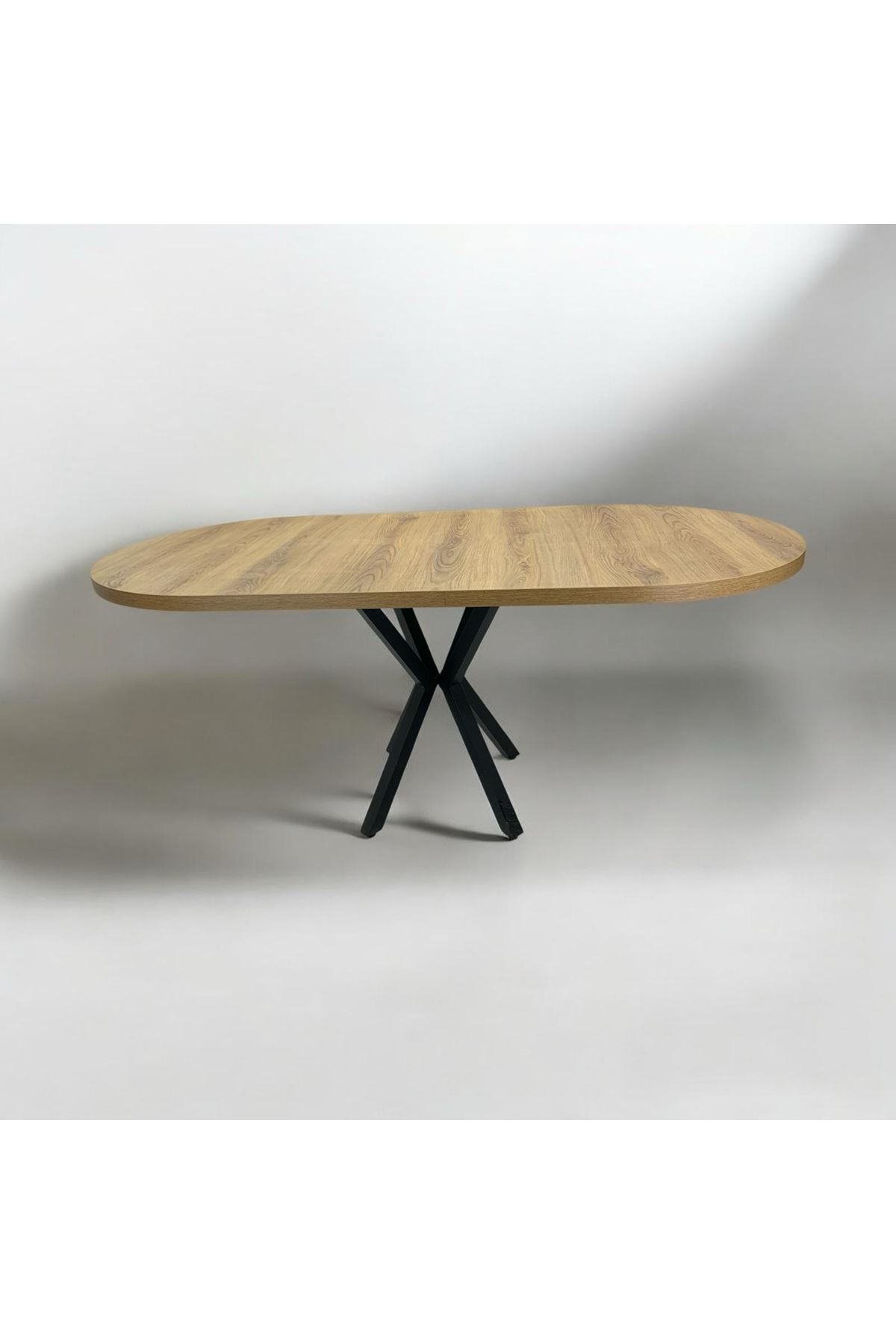 Oval Yemek Masası 6 Kişilik 160 x 90 CEVİZ