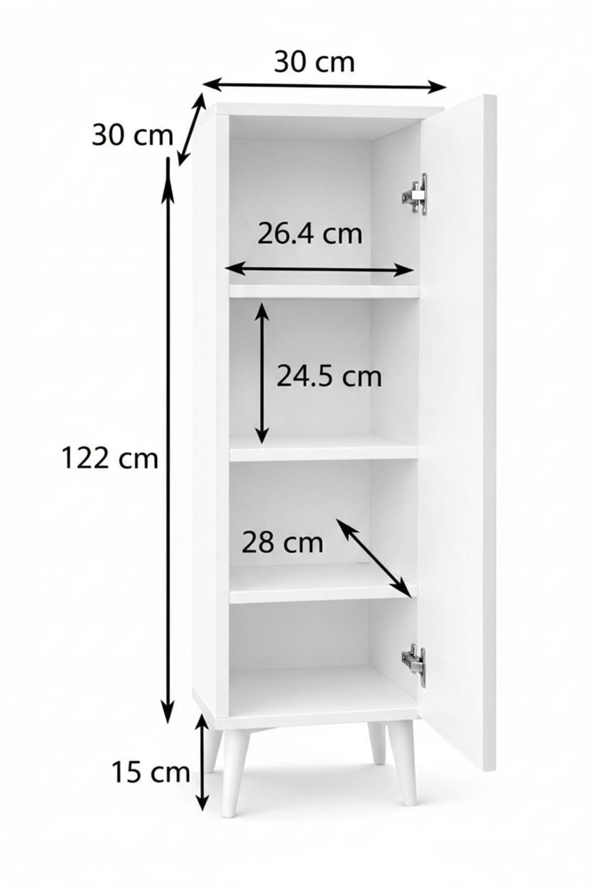 MUTFAK - BANYO ÇOK AMAÇLI DOLAP 4 RAFLI