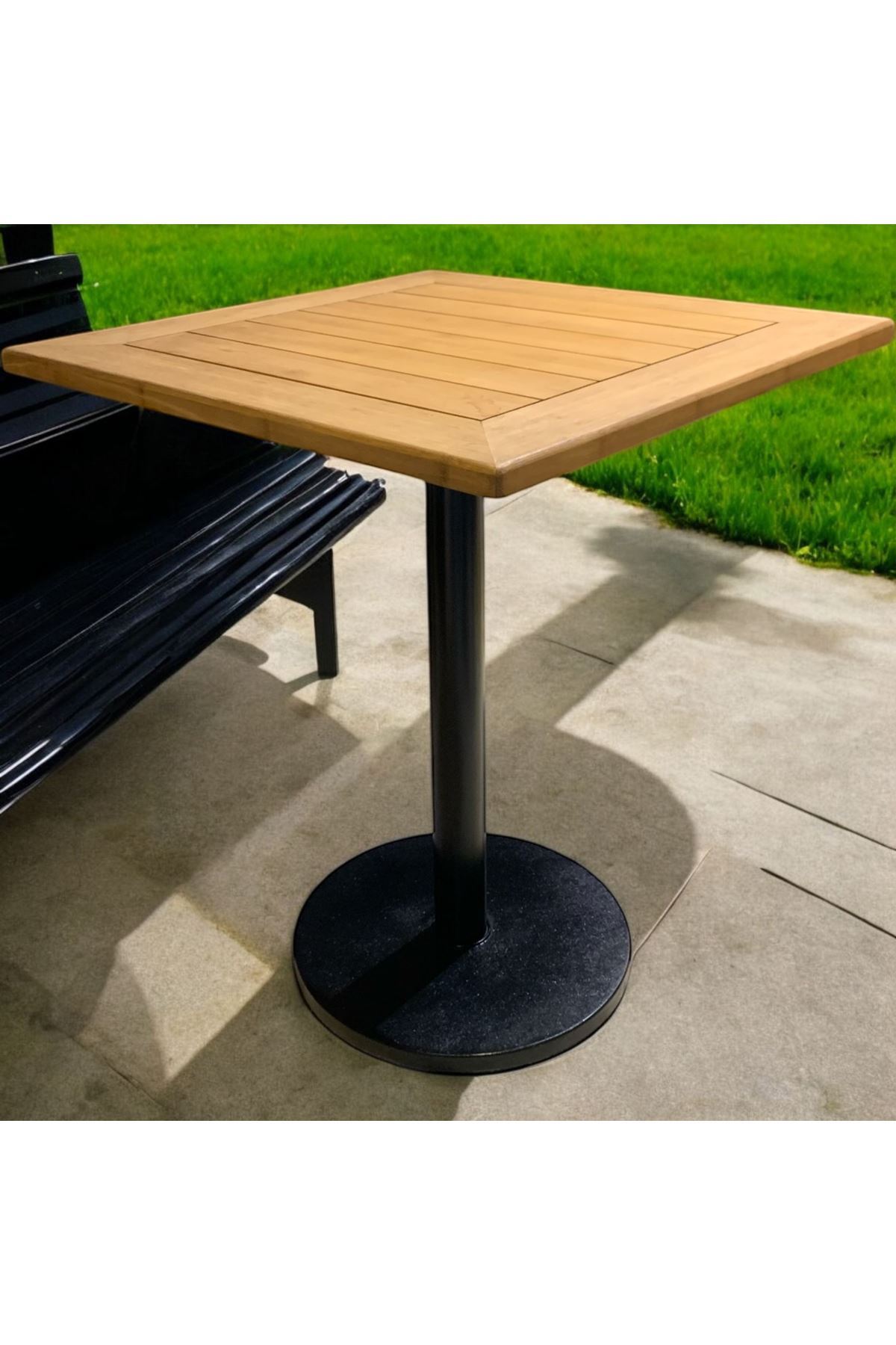 CAFE MASA BAMBU  AHŞAP YEMEK MASASI PTT AYAK