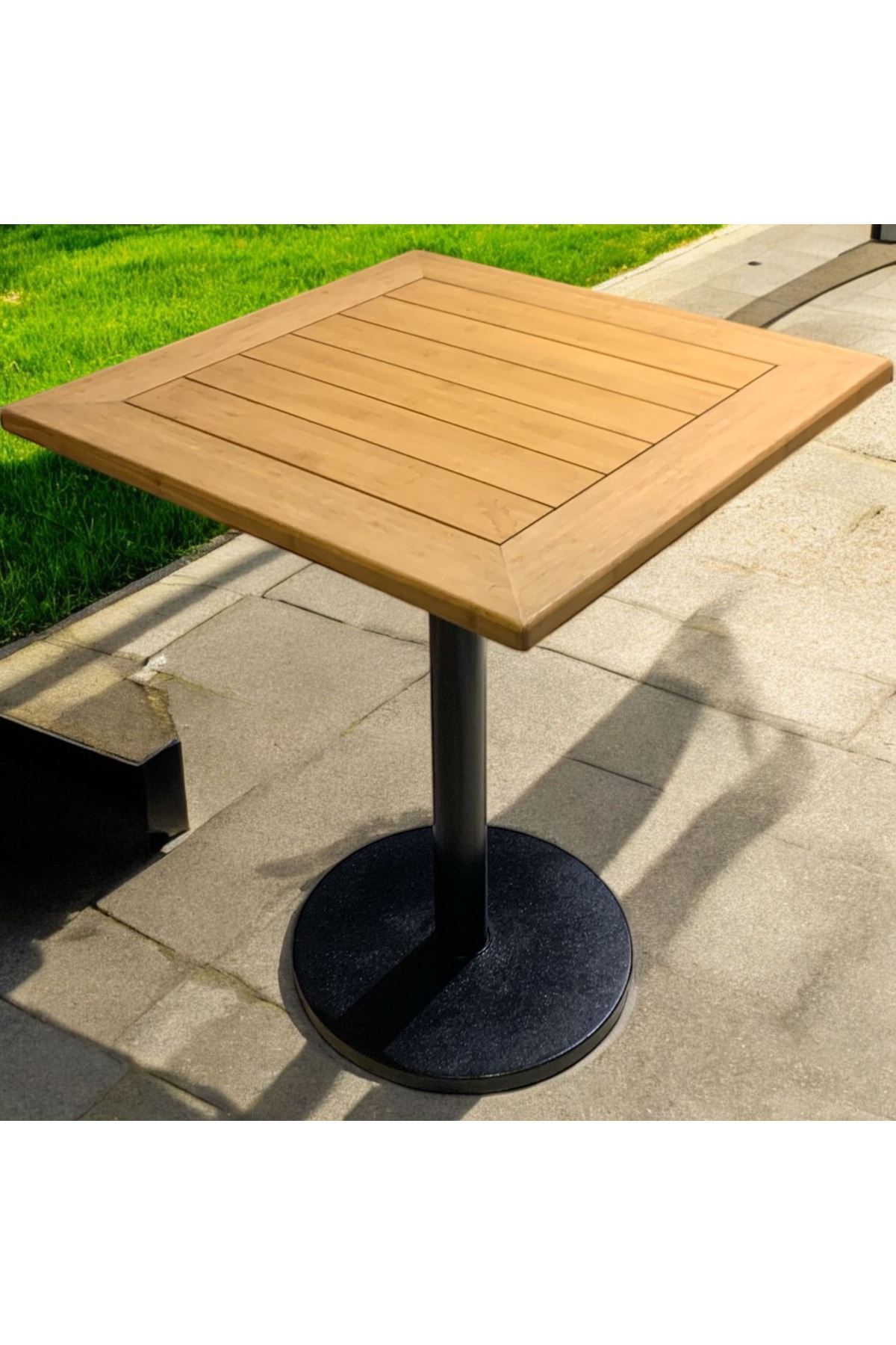 CAFE MASA BAMBU  AHŞAP YEMEK MASASI PTT AYAK