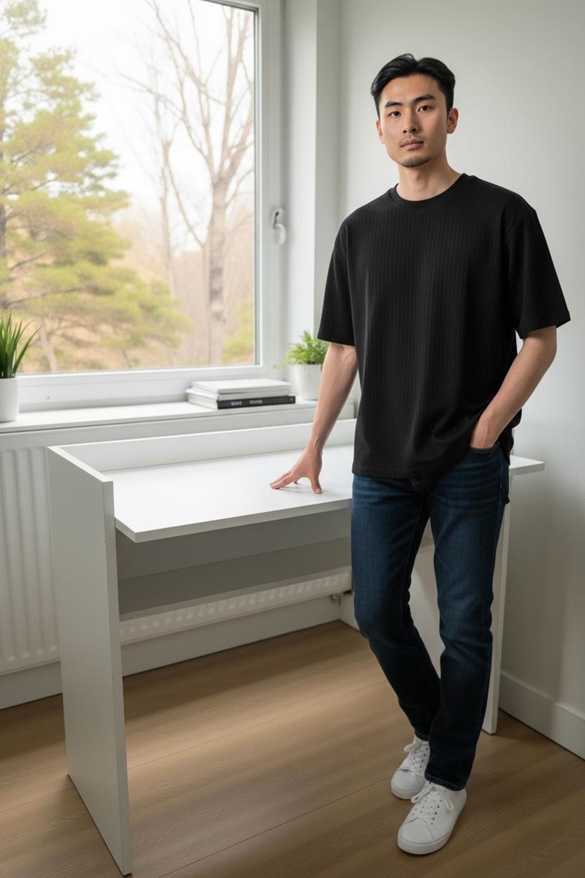 Çalışma Masası Bilgisayar Masası Ofis Ders Yemek Masası Beyaz