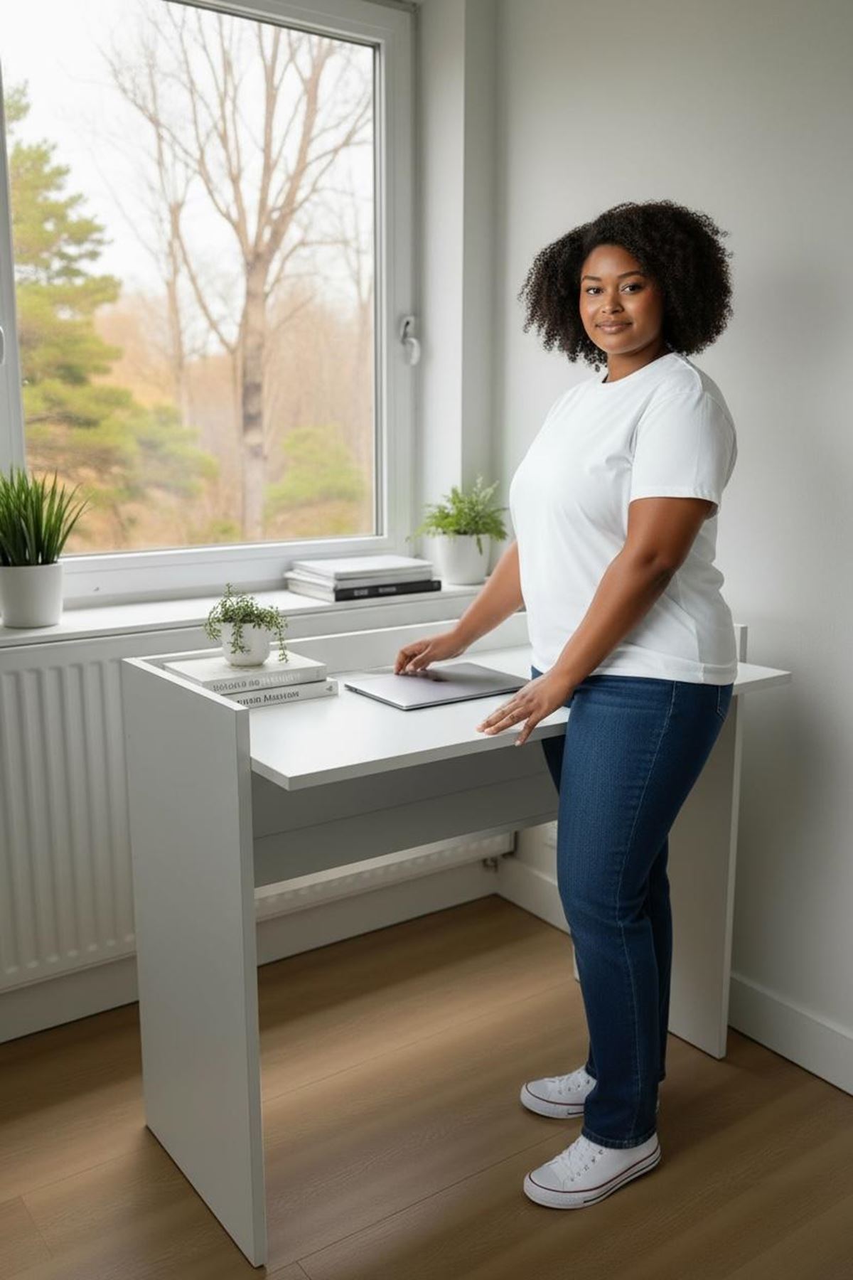 Çalışma Masası Bilgisayar Masası Ofis Ders Yemek Masası Beyaz