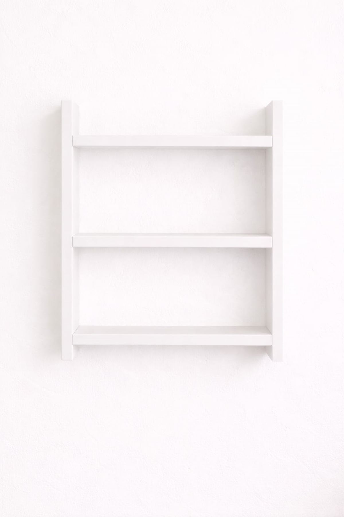 3'lü Duvar Rafı-Mutfak-Çok Amaçlı Raf-Beyaz