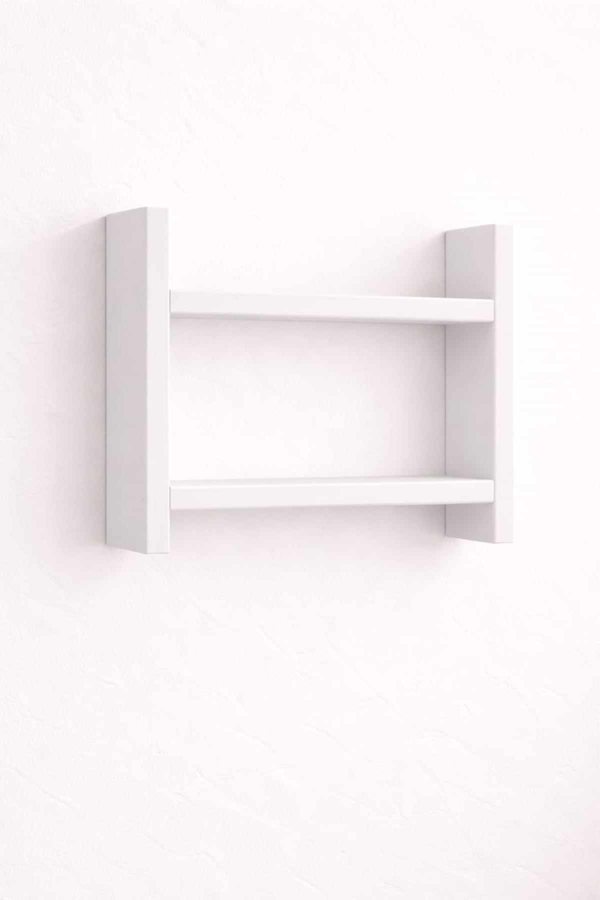 2'Lİ Duvar Rafı-Mutfak-Çok Amaçlı Raf-Beyaz