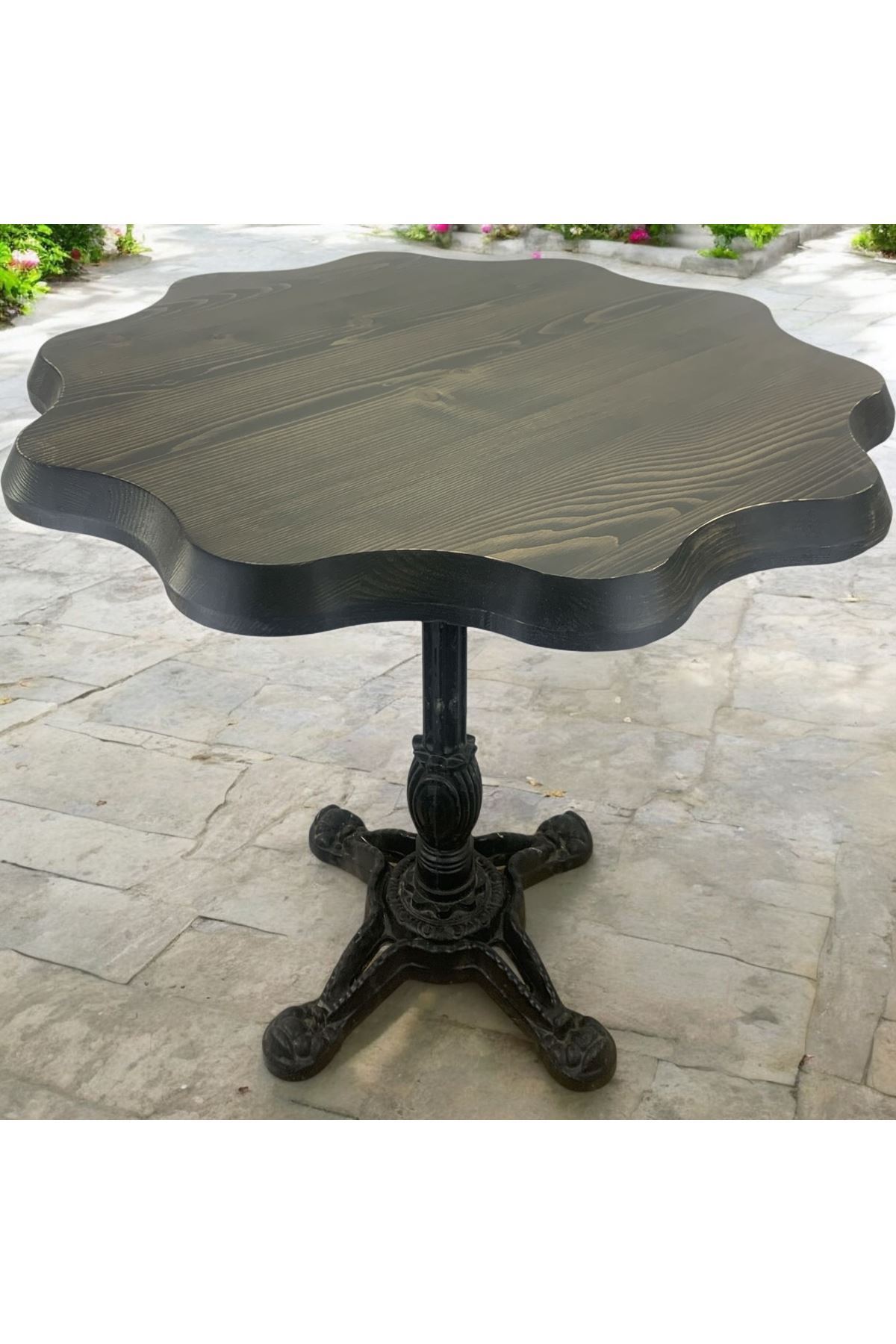 Cafe Masa Köknar Kütük Masa 80 Çap