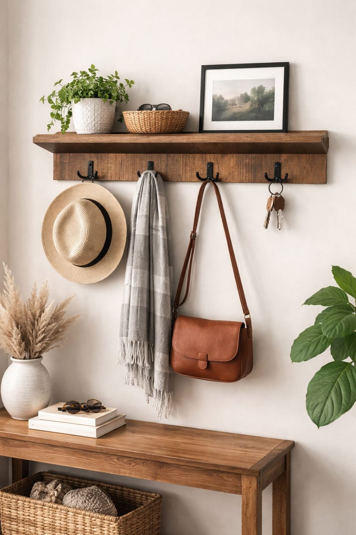 Portmanto Duvar Askılığı Elbise Askılığı  (Barok) 40x15