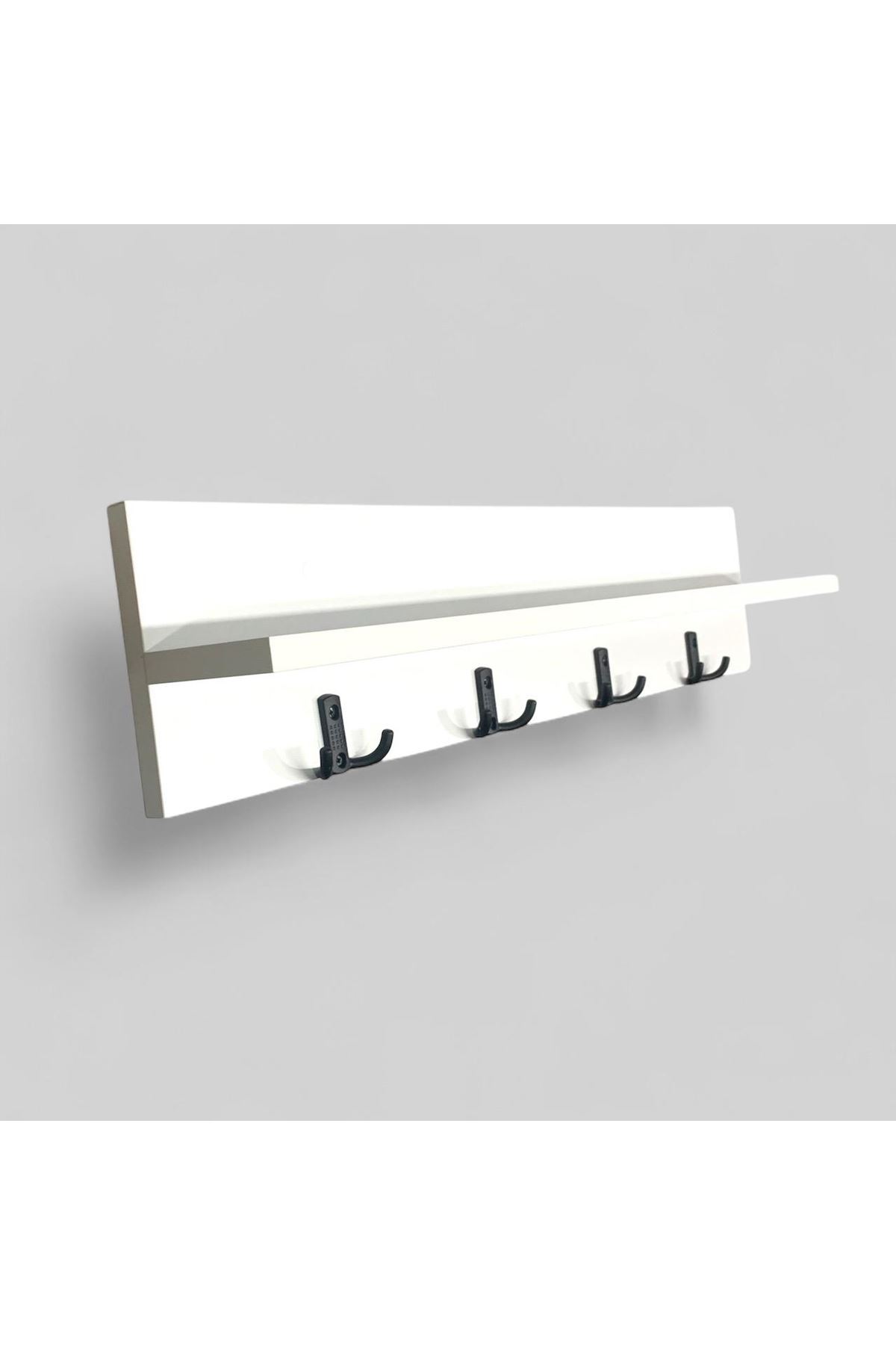 Portmanto Duvar Askılığı Elbise Askılığı  (BEYAZ) 40x15