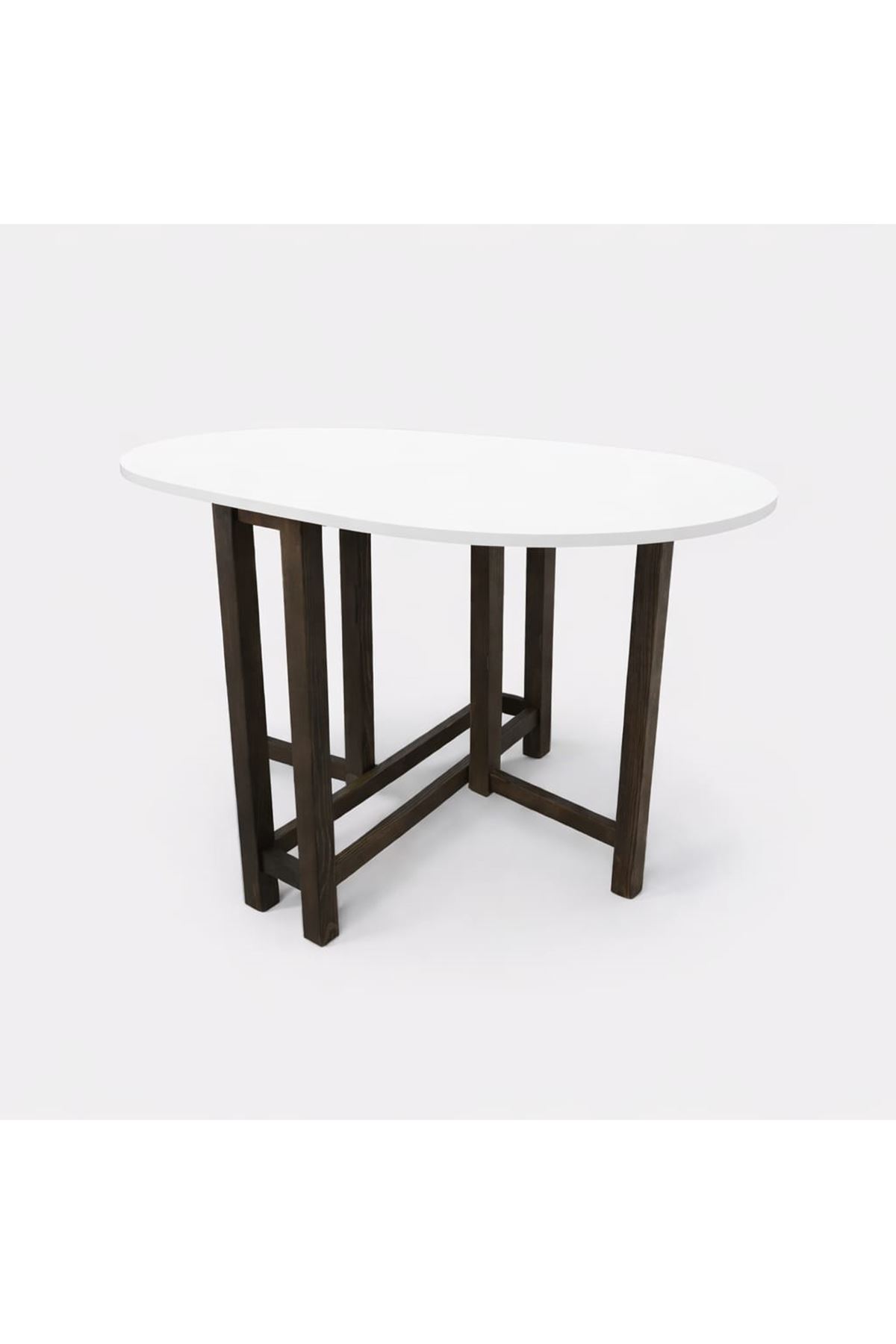 Katlanır Kanatlı Masa Yemek Masası Çalışma Masası Mutfak Masası Beyaz