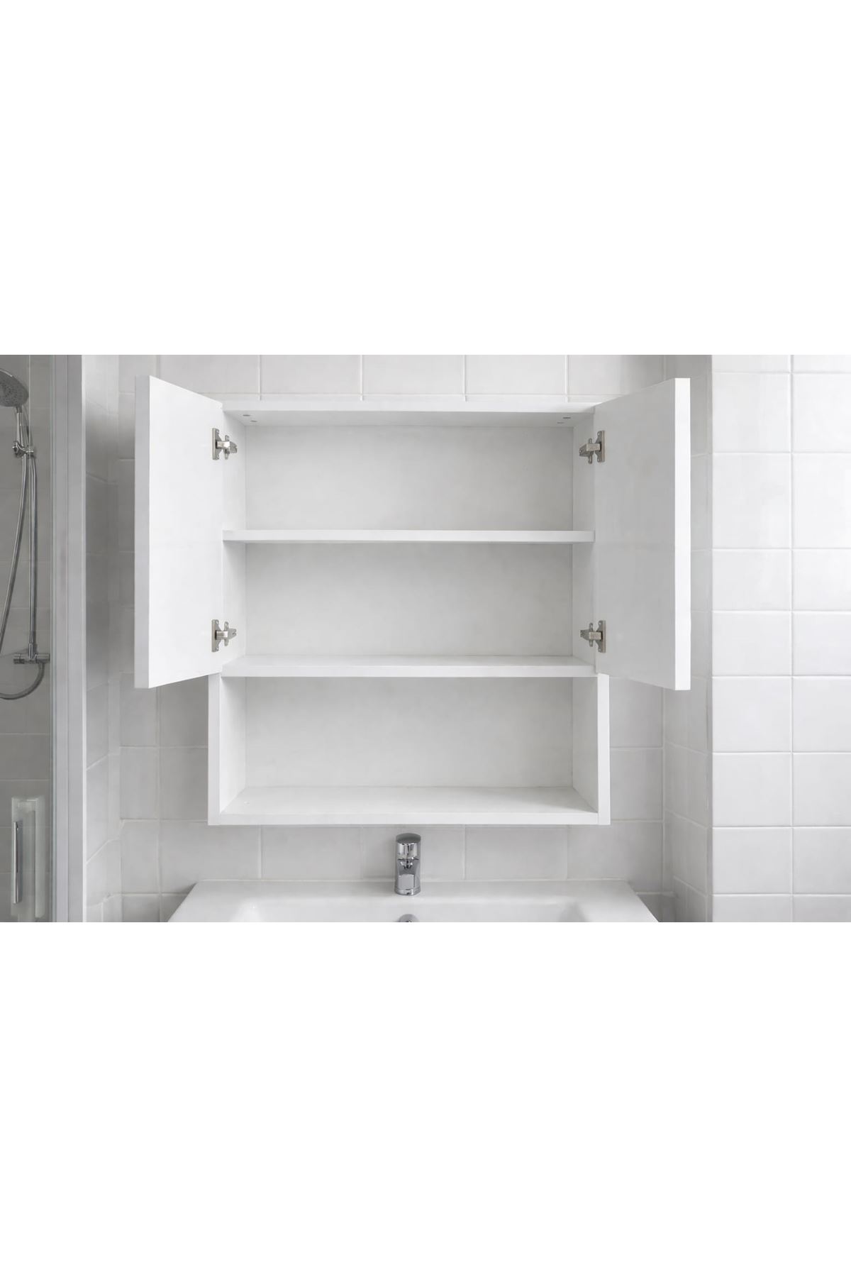 İki Kapaklı Aynalı Banyo Dolabı