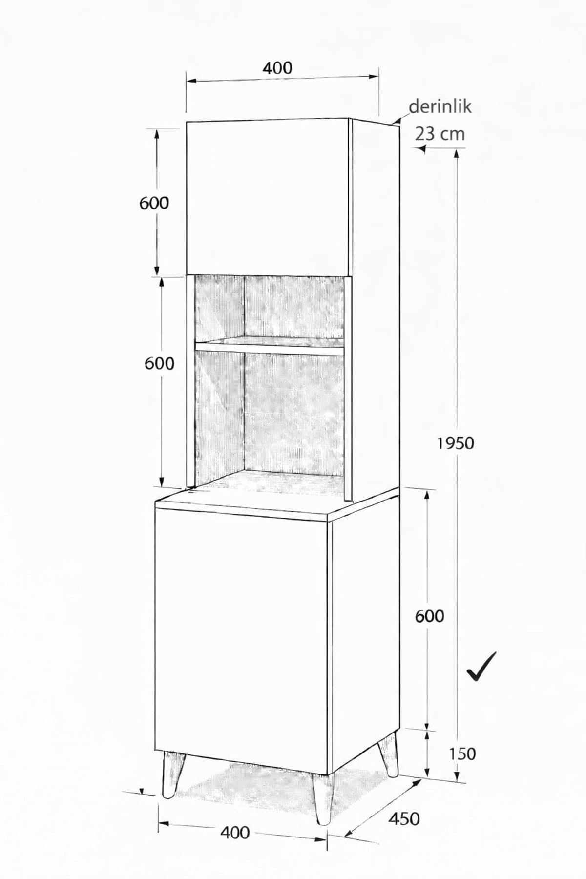  Yeni Nesil Çok Amaçlı Dolap 2 Kapaklı Kiler Mutfak Dolabı - Kahve Köşesi -Beyaz