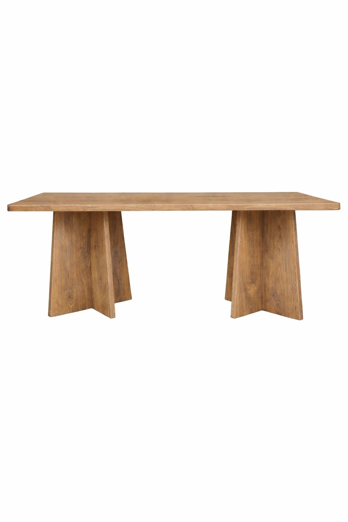 Dikdörtgen Salon Yemek Masası Mantar Ayak - 36mm Kalın Kenarlı 160x90-Afrika Ceviz