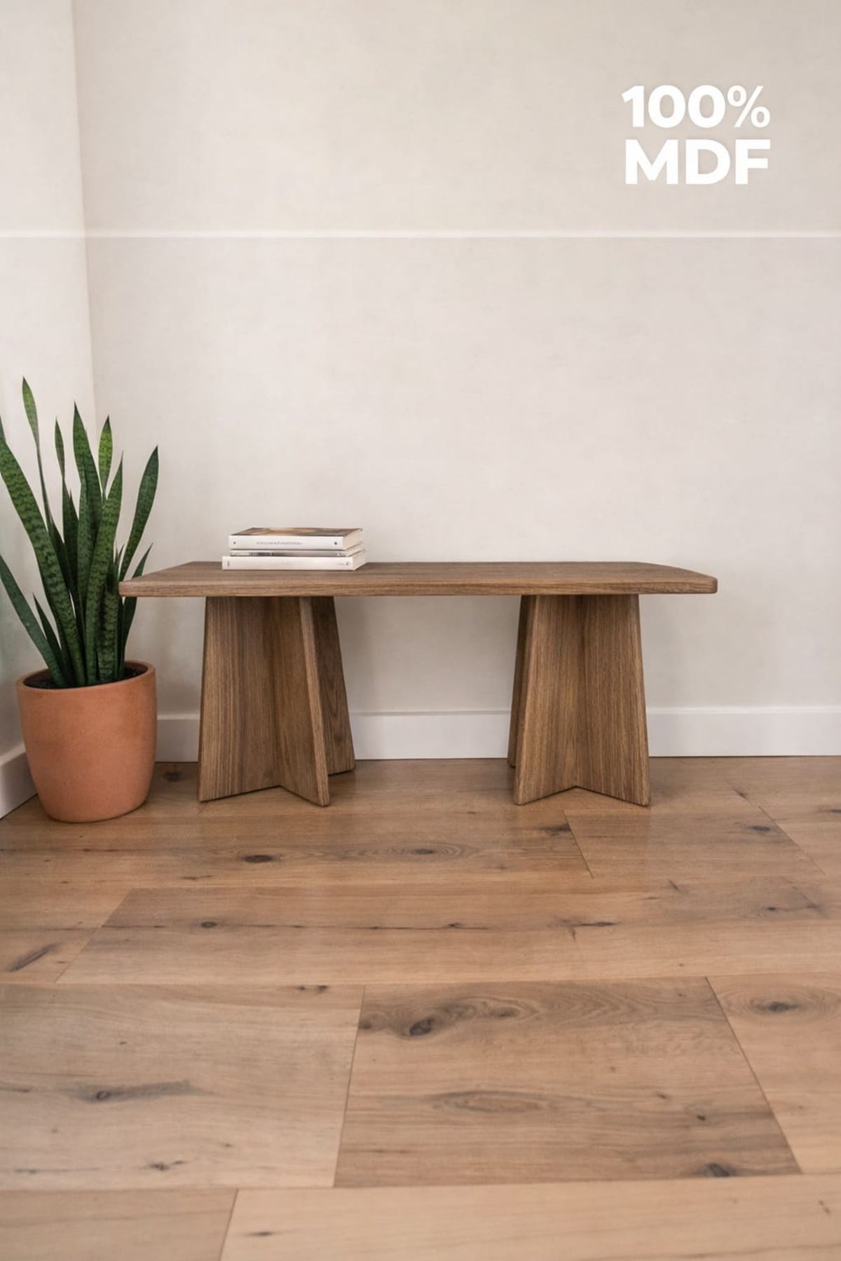 Dikdörtgen Salon Yemek Masası Mantar Ayak - 36mm Kalın Kenarlı 160x90-Afrika Ceviz