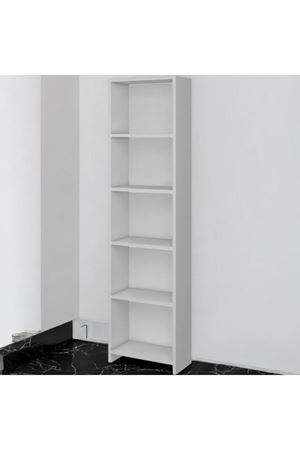 6 Raflı Dekoratif Kitaplık BEYAZ Kitaplık Ofis Kitaplığı Dolap Evrak Rafı Ev Rafı Kitap Rafı