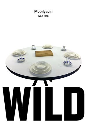 Yuvarlak Yemek Masası BEYAZ Ahtapot AYAK