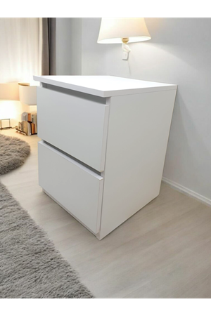 2 Çekmeceli Komodin- Beyaz