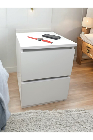 2 Çekmeceli Komodin- Beyaz