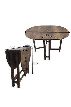 Katlanır Kanatlı Masa Yemek Masası Çalışma Masası Mutfak Masası Barok