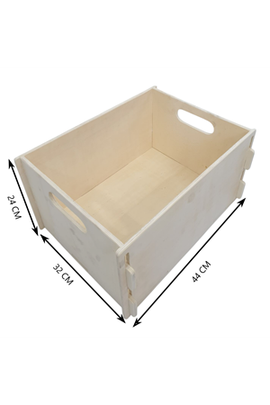 Boyasız Ahşap Çok Amaçlı Kutu