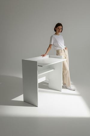 Çalışma Masası Bilgisayar Masası Ofis Ders Yemek Masası Beyaz