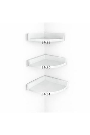 3'Lü Üçgen Köşe Raf 31 x 26 x 23