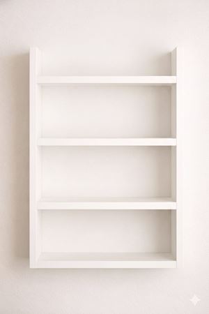 4'lü Duvar Rafı-Mutfak-Çok Amaçlı Raf-Beyaz