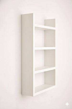 4'lü Duvar Rafı-Mutfak-Çok Amaçlı Raf-Beyaz