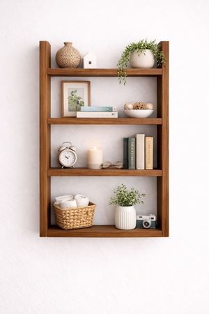 4'lü Duvar Rafı-Mutfak-Çok Amaçlı Raf-Barok