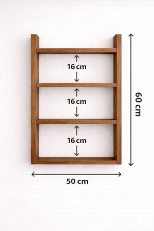 4'lü Duvar Rafı-Mutfak-Çok Amaçlı Raf-Barok