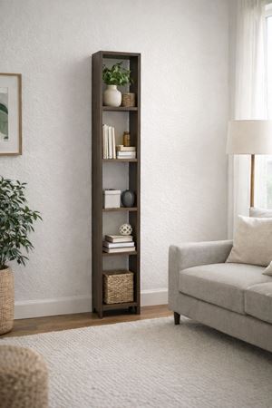 6 Raflı Dekoratif Kitaplık BAROK Kitaplık Ofis Kitaplığı Dolap Kitap Rafı