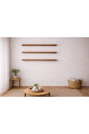 30 mm 3'lü Uçan Duvar Rafı Set Gizli Raf- Barok