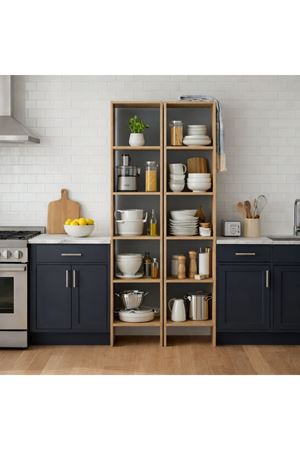 2'li 6 Raflı Dekoratif Kitaplık Atlantik Çam Kitaplık Ofis Kitaplığı Dolap Kitap Rafı  