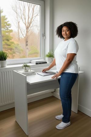 Çalışma Masası Bilgisayar Masası Ofis Ders Yemek Masası Beyaz