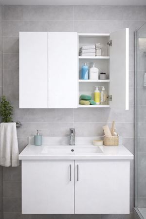 ÜÇ Kapaklı ı Banyo Dolabı