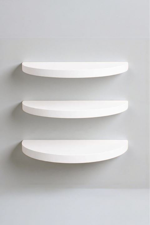 3'lü Ay Yarım Daire Duvar Rafı