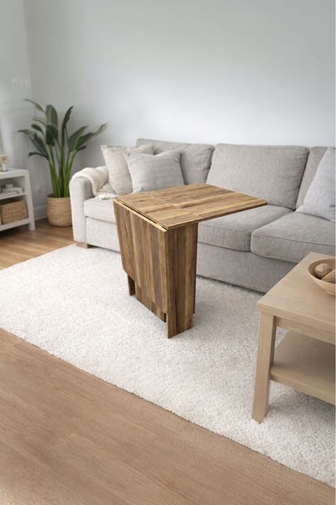 Demonte Pratik Açılır Kapanır Kanatlı Masa - Yemek Masası Garda